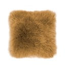 Hnedý vankúš Tiseco Home Studio Sheepskin, 45 × 45 cm