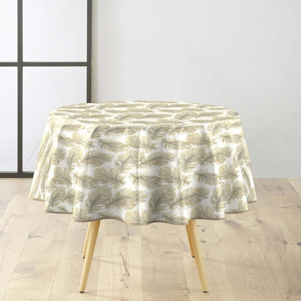 Umývateľný obrus ø 160 cm Plumina – douceur d'intérieur