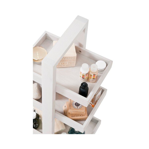 Sivá polica z dubového dreva Wireworks Caddy Quatro-image-1