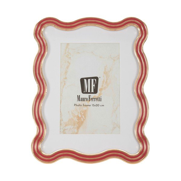 Červený/v zlatej farbe kovový/sklenený stojací rámček 17,5x22,5 cm Elizabeth – Mauro Ferretti-image-2