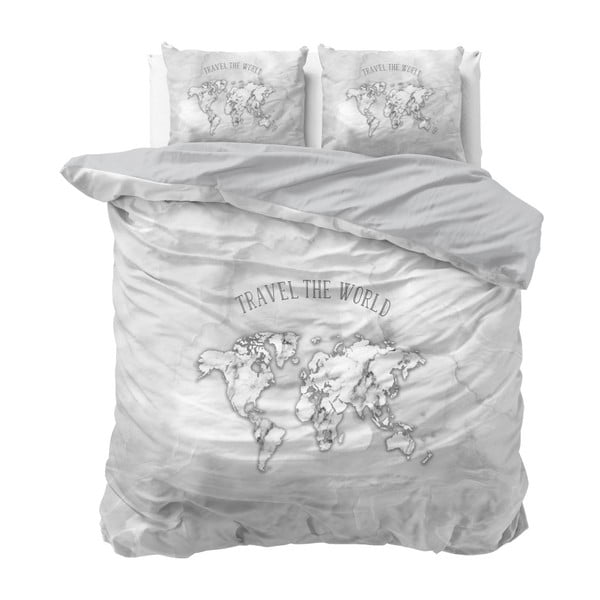 Bavlnené obliečky na dvojlôžko Sleeptime World, 200 × 220 cm
