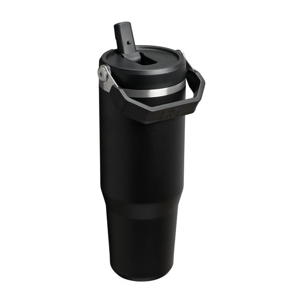Čierna termoska z nehrdzavejúcej ocele 890 ml IceFlow™ Flip Straw 2.0 Tumbler Black – Stanley-image-1