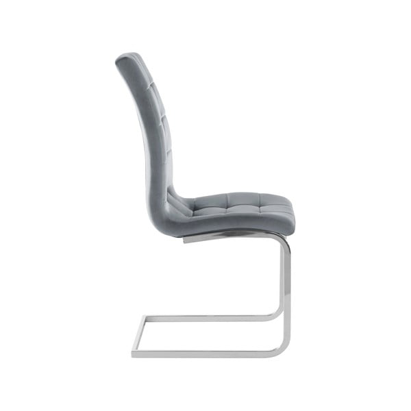 Sivé zamatové jedálenské stoličky v súprave 2 ks Lola – Støraa-image-2