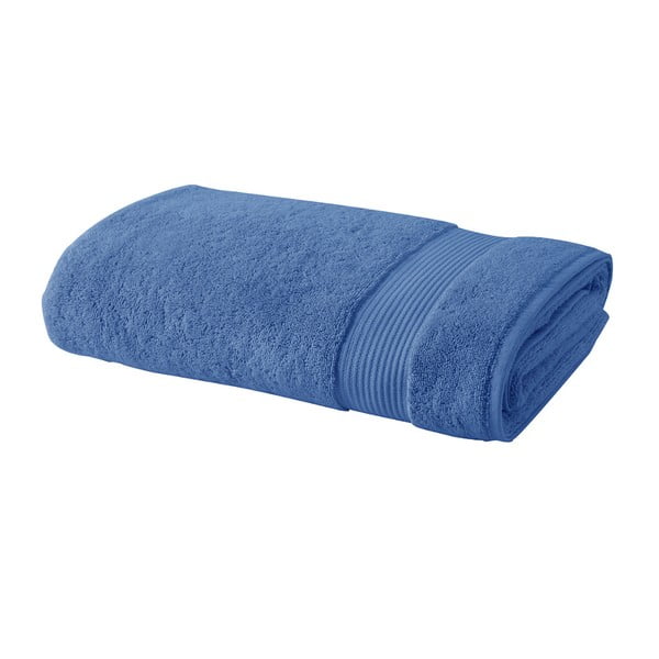 Modrý bavlnený uterák Bella Maison Basic, 100 × 150 cm