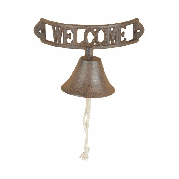 Liatinový zvon Esschert Design Welcome