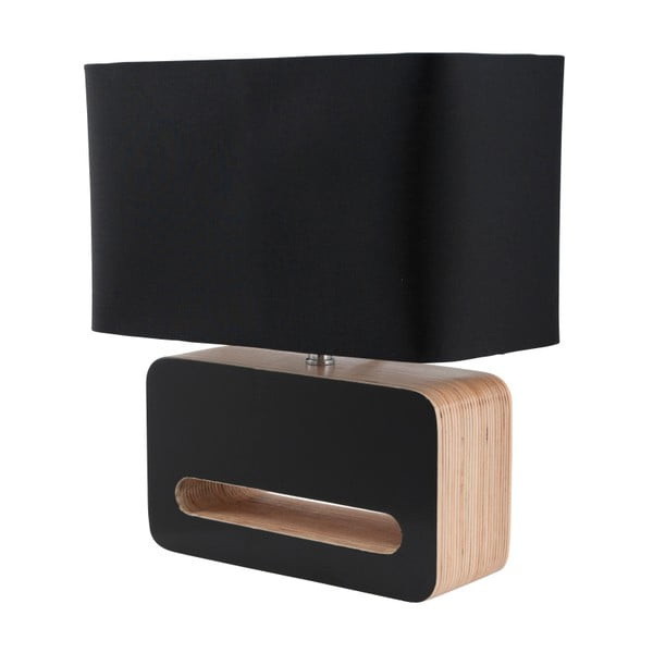 Čierna stolová lampa Zuiver Wood-image-3