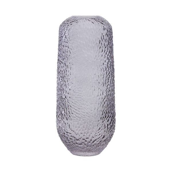 Sivá sklenená váza Premier Housewares Colbie, výška 33,5 cm