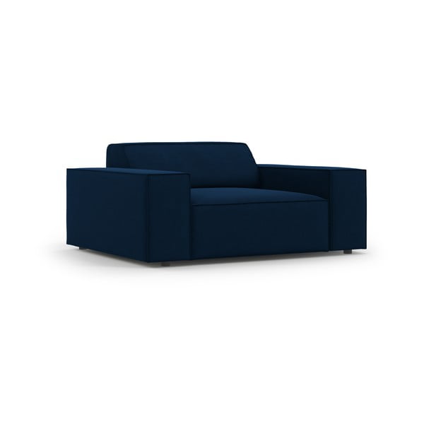 Tmavomodré zamatové kreslo Jodie – Micadoni Home