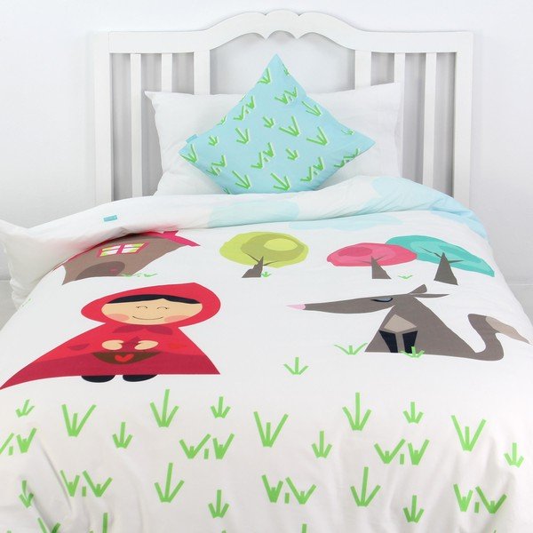 Detské bavlnené obliečky na paplón a vankúš Mr. Fox Grandma, 140 × 200 cm-image-1
