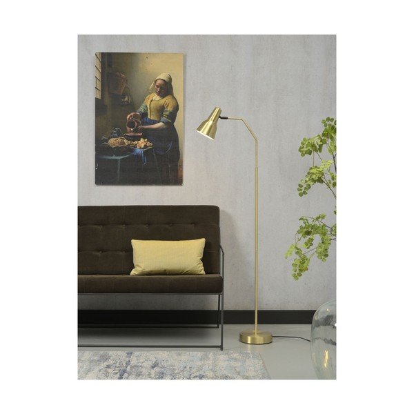 Stojacia lampa s kovovým tienidlom v zlatej farbe (výška 140 cm) Valencia – it's about RoMi-image-3