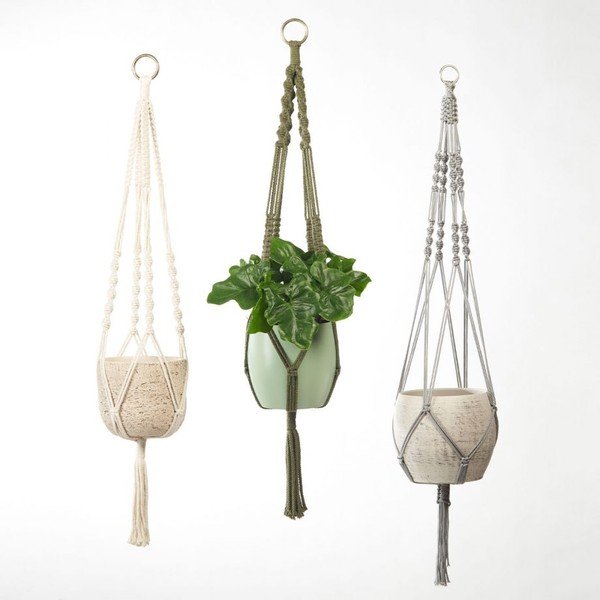 Sivý závesný systém na kvetináč Big pots, dĺžka 90 cm-image-3