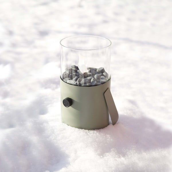 Olivovozelená plynová lampa Cosi Original, výška 30 cm-image-1