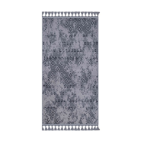 Sivý umývateľný koberec behúň 300x100 cm - Vitaus