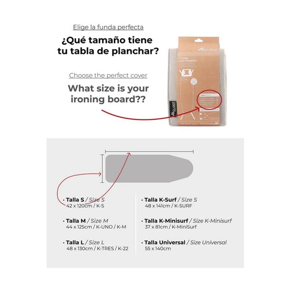 Poťah na žehliacu dosku 140x55 cm Universal – Rolser-image-1