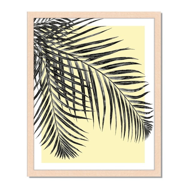 Obraz v ráme Liv Corday Scandi Leaf & Yellow, 40 x 50 cm