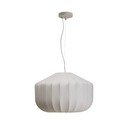 Biele stropné svietidlo s textilným tienidlom ø 51 cm Somar – Kave Home