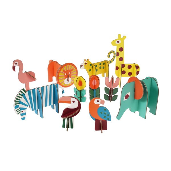 Drevená skladacia hra Wild Wonders - Rex London-image-2