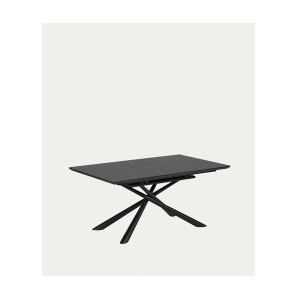 Rozkladací jedálenský stôl s prídavnou doskou s keramickou doskou 90x160 cm Theone – Kave Home-image-3
