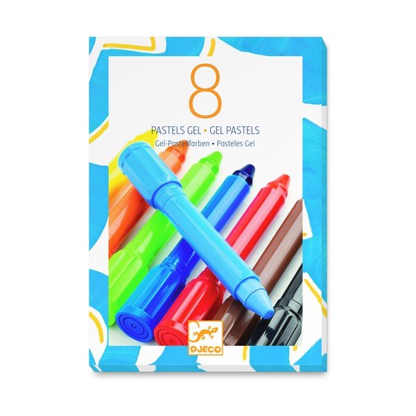 Súprava 8 gélových fixiek Djeco Klasik-image-1