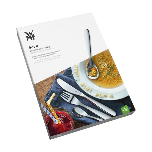 Súprava 4 detských príborov z antikoro ocele WMF Safari-image-1