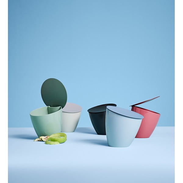 Čierna nádoba na kompostovateľný odpad 2,2 l Nordic black – Mepal-image-2