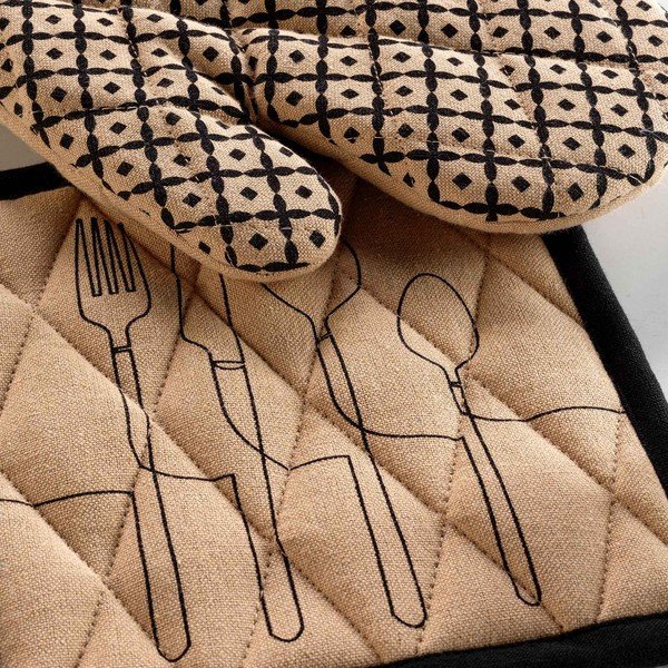 Chňapky z recyklovanej bavlny v súprave 2 ks Cuisiline – douceur d'intérieur-image-1