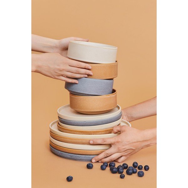 12-dielna súprava béžovej kameniny Bonami selection Malia-image-3