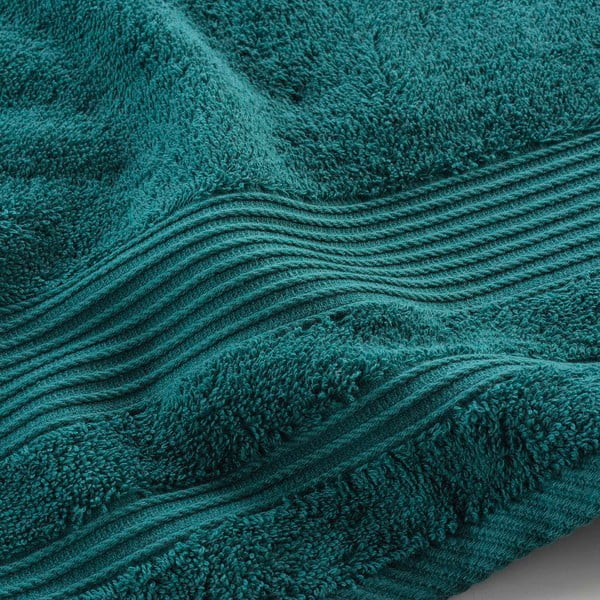 Tmavozelená froté bavlnená osuška 70x130 cm Tendresse – douceur d'intérieur-image-2