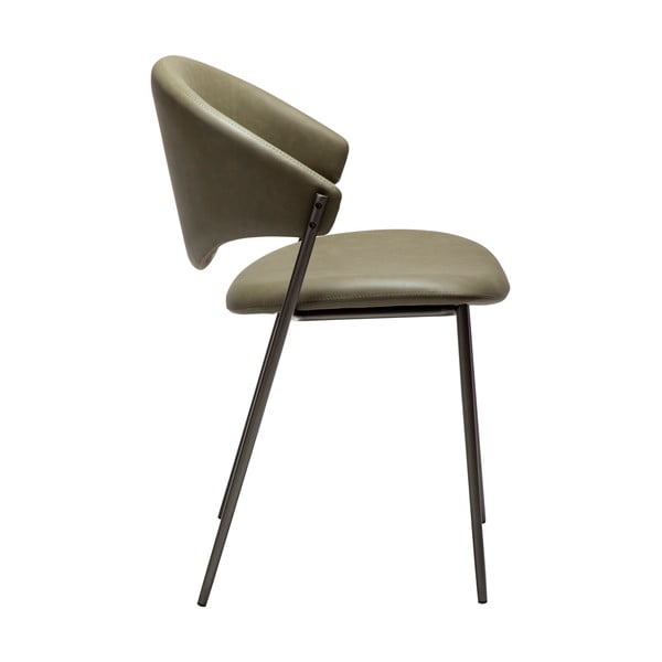 Khaki jedálenská stolička z imitácie kože Zone – DAN-FORM Denmark-image-2