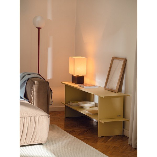 Žltý kovový regál 160x57x37 cm Hes – noo.ma-image-1