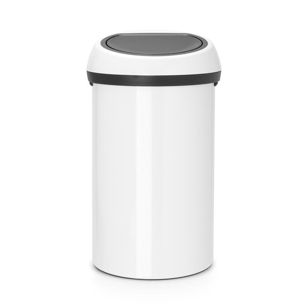 Biely dotykový oceľový odpadkový kôš 60 l Touch Bin – Brabantia-image-2