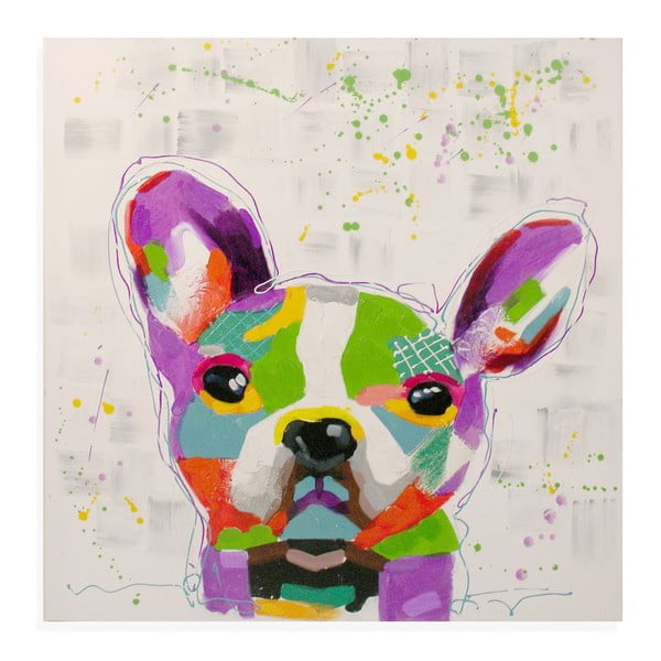 Obraz na plátne Bulldog, 80x80 cm