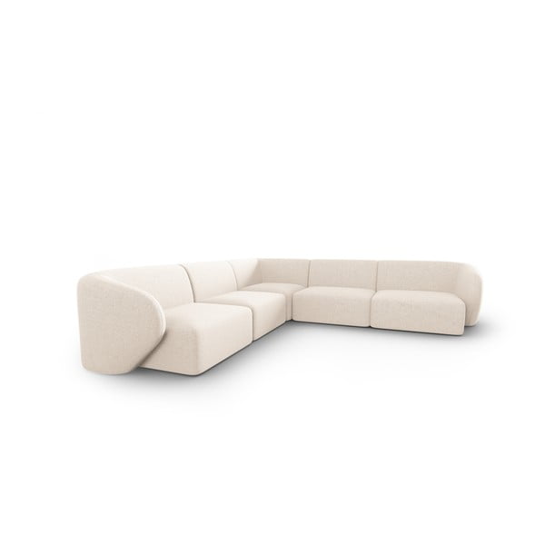 Béžová ženilková rohová pohovka Paolo – Milo Casa