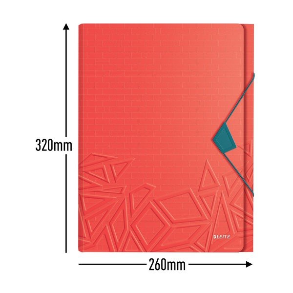 Červená aktovka s priehradkami Leitz-image-3