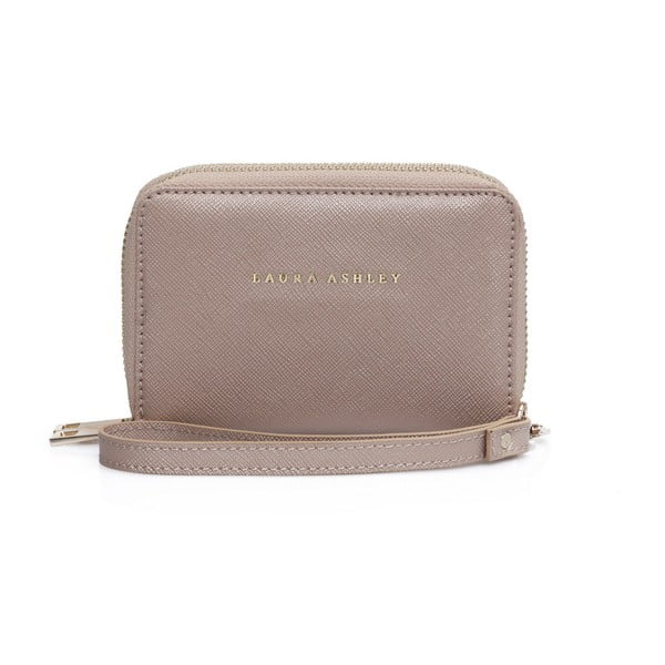 Béžová peňaženka z koženky Laura Ashley Glegg