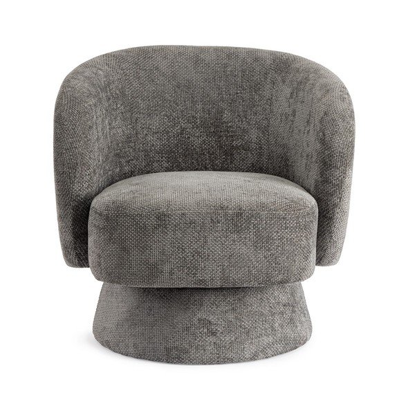 Tmavosivé otočné ženilkové kreslo Julienne – Bizzotto-image-2