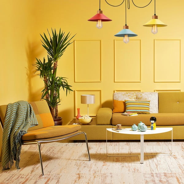 Závesné svietidlo s kovovým tienidlom ø 114 cm Manavgat – Opviq lights-image-1