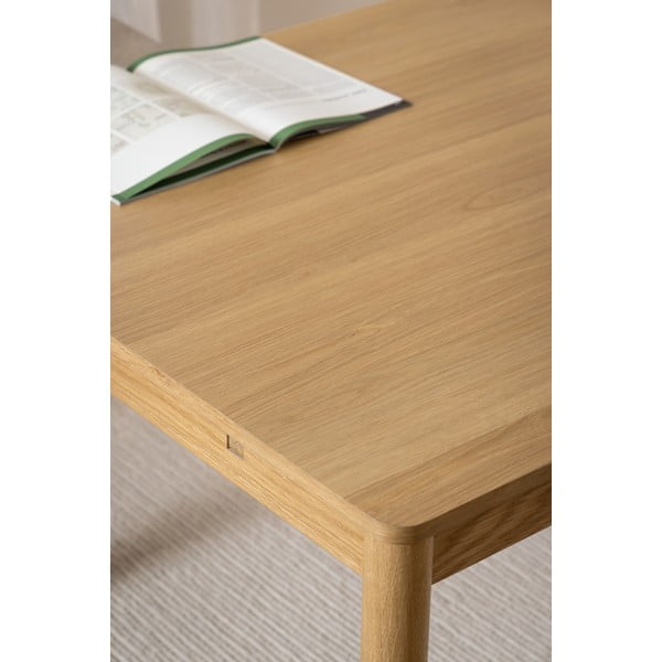 Rozkladací jedálenský stôl v dekore duba v prírodnej farbe 100x200 cm Atlantic – Actona-image-3