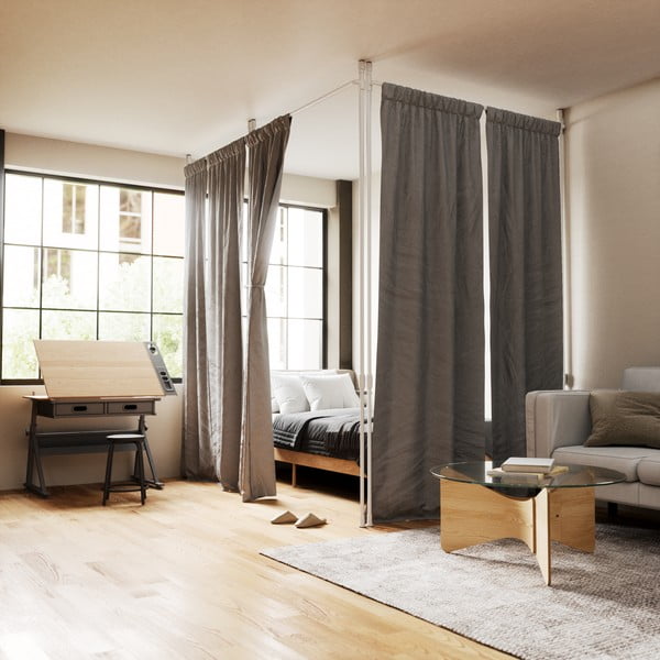 Biely oceľový deliaci rám na záves Anywhere – Umbra-image-3