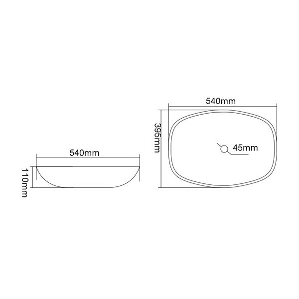 Sklenené umývadlo v petrolejovej farbe 54x39,5 cm Kvaore – Sapho-image-4