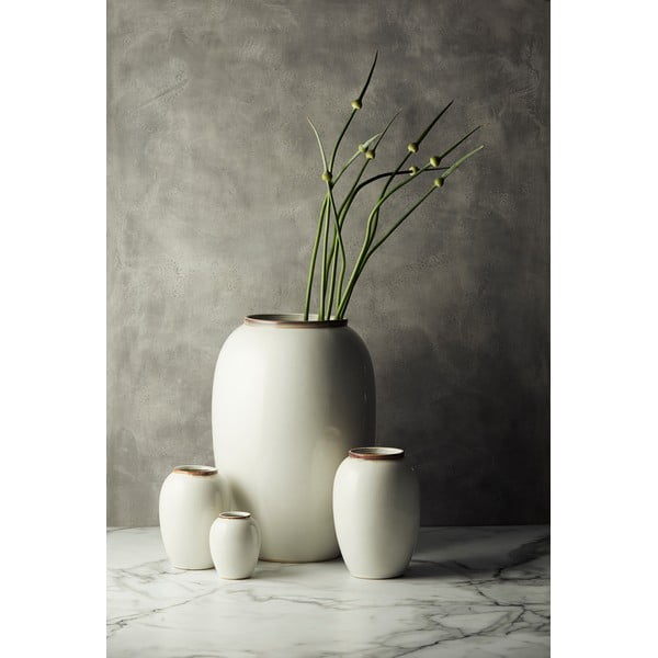 Biela kameninová váza (výška  20 cm) Gastro  – Bitz-image-1