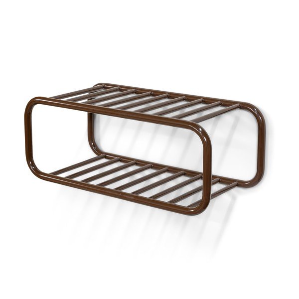 Tmavohnedá kovová závesná skrinka na topánky 72x28x35 cm Retro – Spinder Design-image-2