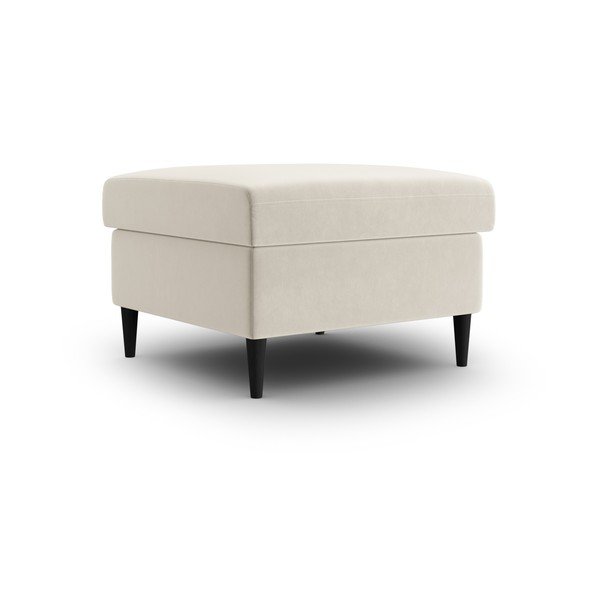 Béžová zamatová podnožka Kyoto – Cosmopolitan Design-image-1