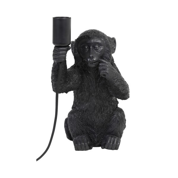 Čierna stolová lampa (výška 34 cm) Monkey - Light & Living