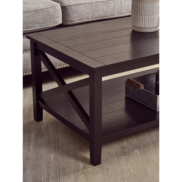 Čierny konferenčný stolík 60x120 cm Heritage – Premier Housewares-image-2