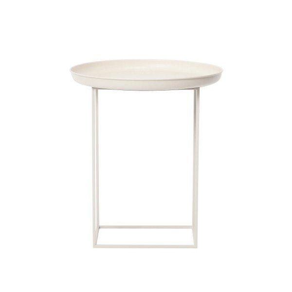 Biely malý odkladací stolík NORR11 Duke 