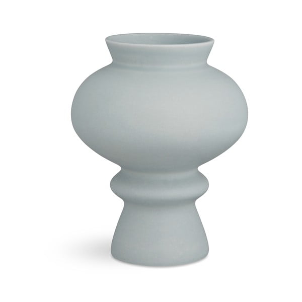 Modro-sivá keramická váza Kähler Design Kontur, výška 23 cm