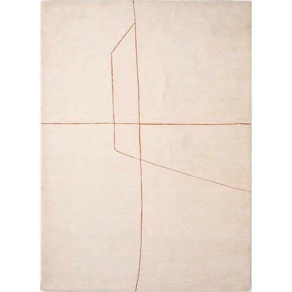 Krémovobiely ručne tkaný koberec 160x230 cm Delide – Kave Home