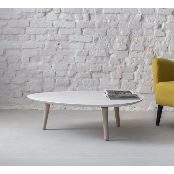Biely konferenčný stolík z jaseňového dreva Ragaba Contrast Pick-image-1