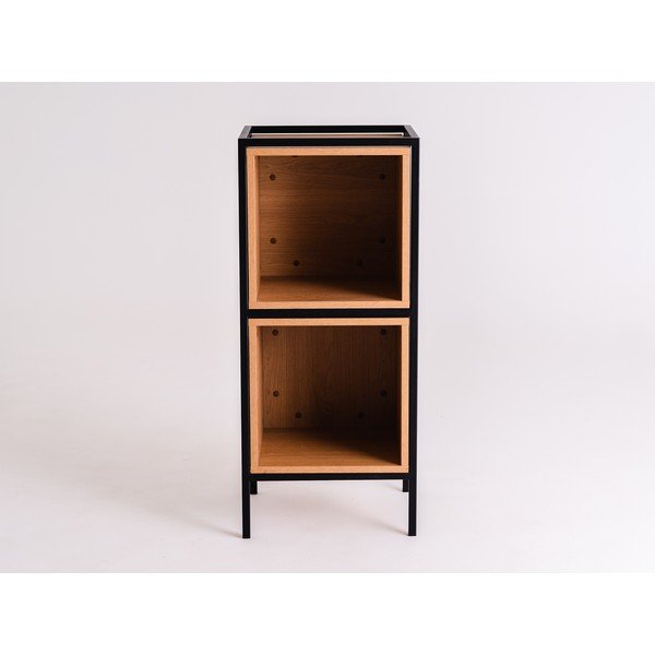 Čierna knižnica v dekore duba 45x102 cm Skap - CustomForm-image-2